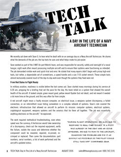 TECH TALK Navy Aircraft Technician