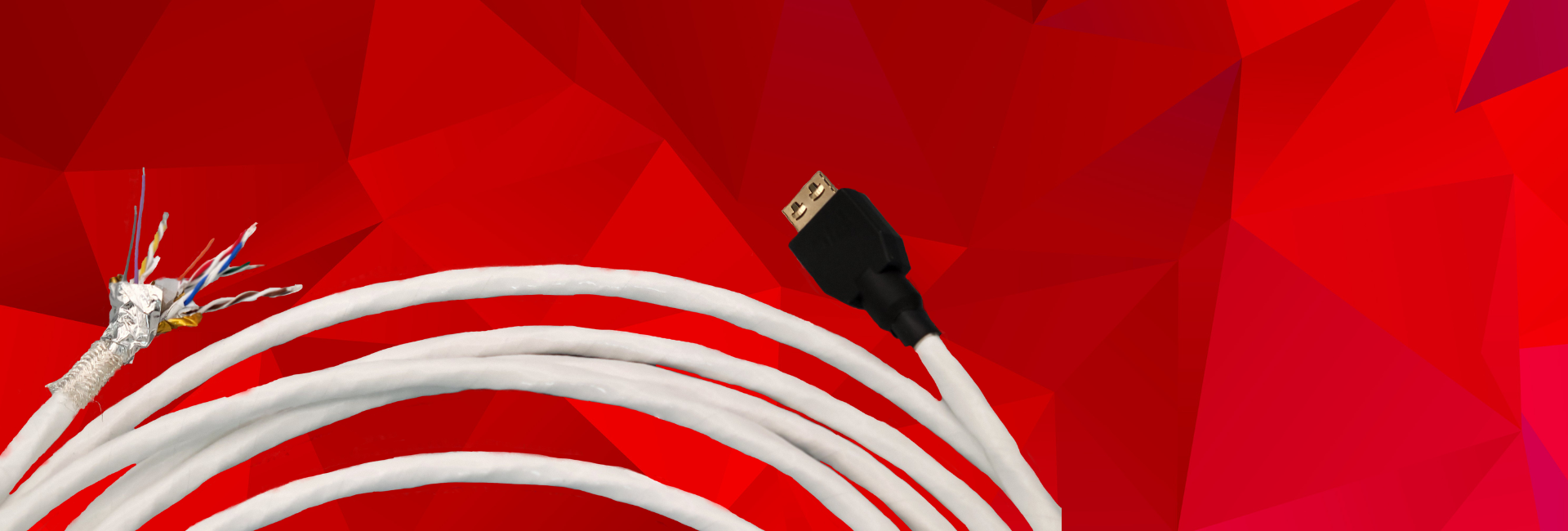 HDMI cable with connector