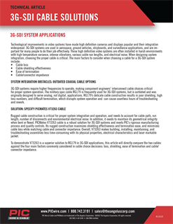 3G-SDI Cable Solutions & System Applications