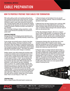 prep your cables for termination