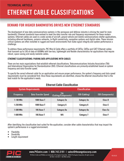 Ethernet Classifications article