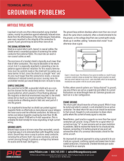 Grounding Problems - Sources & Solutions