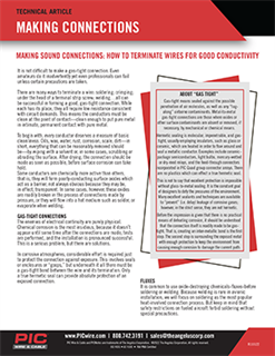HOW TO TERMINATE WIRES FOR GOOD CONDUCTIVITY