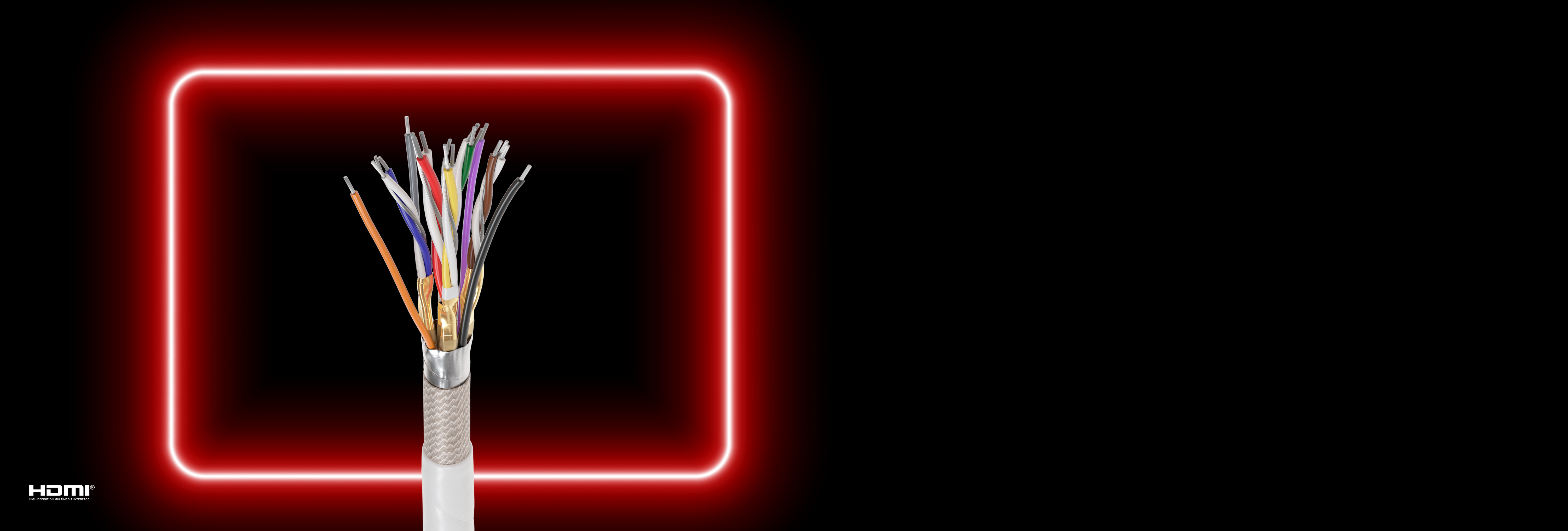 HDMI cable with connector