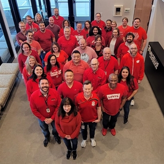 supporting wear red day